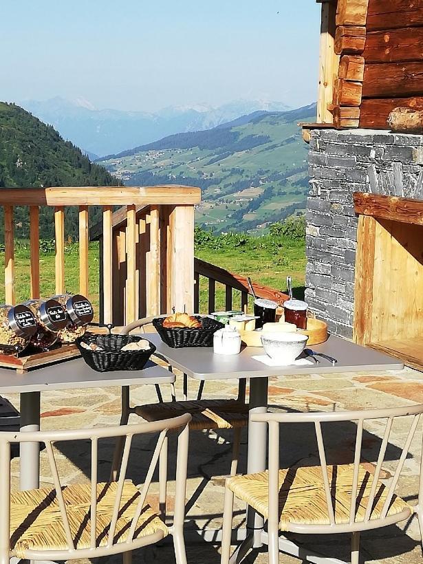 Chambres Et Tables D'Hotes Le Choton A Nono - Col Du Joly Beaufortain Hauteluce Zewnętrze zdjęcie